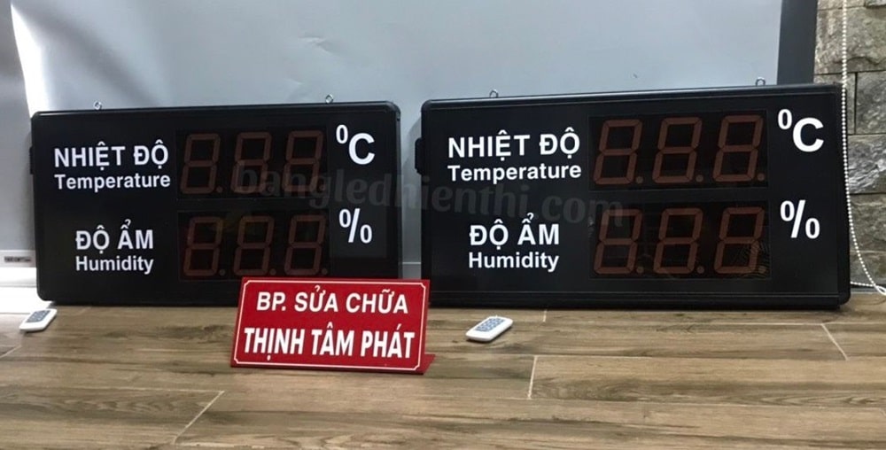 bảng nhiệt độ độ ẩm